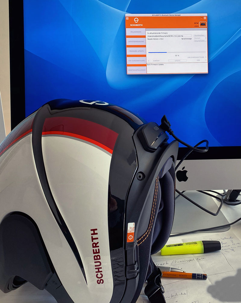 Software-Update für das SCM1 per USB-Kabel