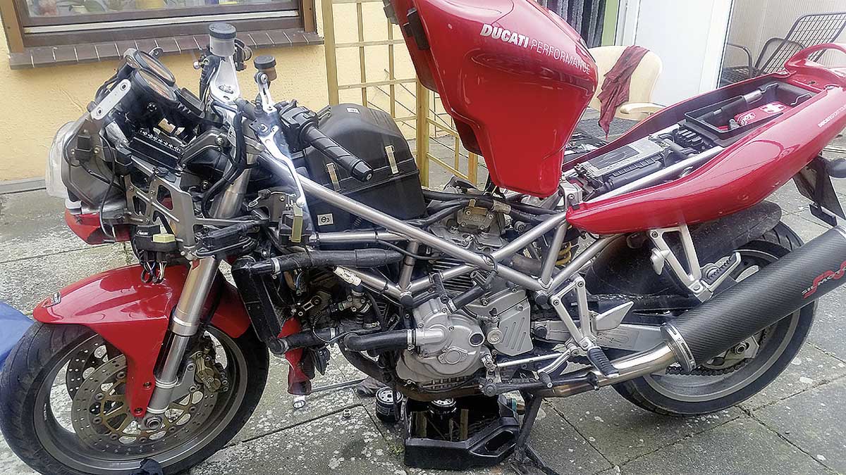 Die Wartungsvorbereitung ist etwas aufwändiger