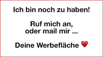 Werbefläche frei - 30 Euro mtl.